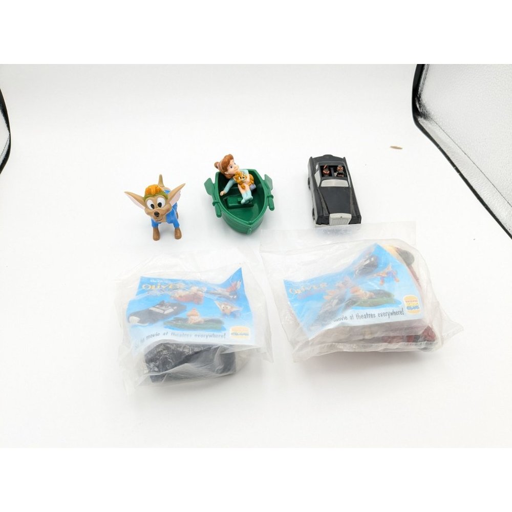 Burger King Kids Club Oliver And Company 1996 Toys Set Of 5